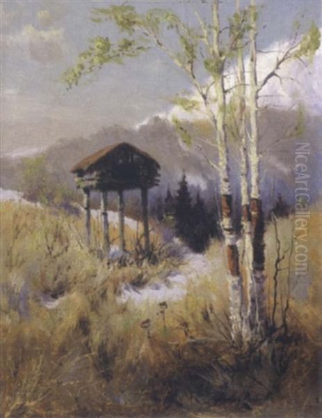 Cache Oil Painting by Sydney Mortimer Laurence