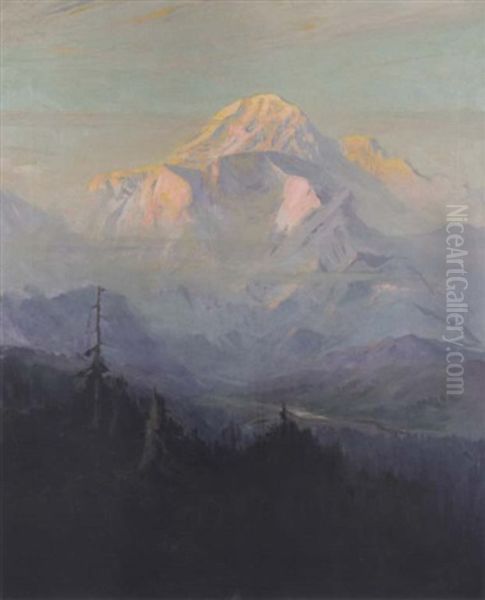 Mt. Mckinley Oil Painting by Sydney Mortimer Laurence