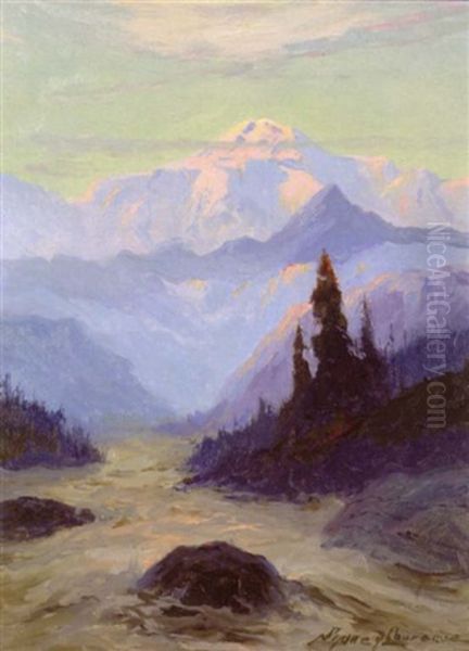 Mount Mckinley, Alaska Oil Painting by Sydney Mortimer Laurence