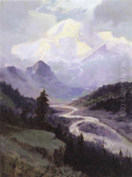 Mt. Mckinley Oil Painting by Sydney Mortimer Laurence