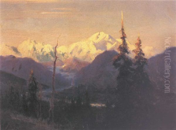 Mount Mckinley Oil Painting by Sydney Mortimer Laurence