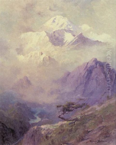 Mount Mckinley Oil Painting by Sydney Mortimer Laurence