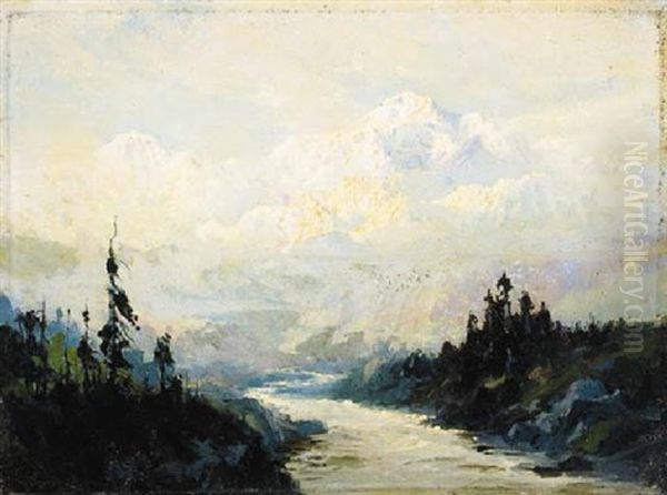 Mount Mckinley, Alaska Oil Painting by Sydney Mortimer Laurence