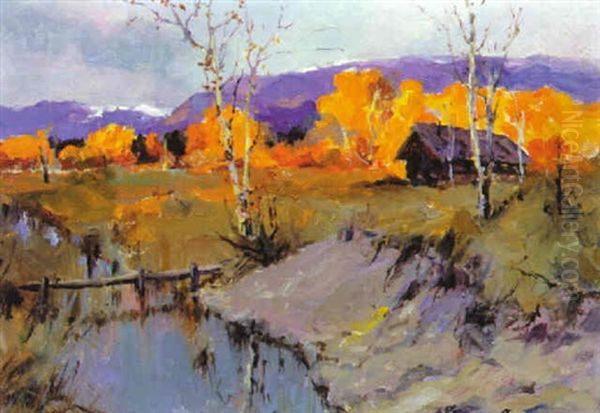 Autumn Morning Oil Painting by Sydney Mortimer Laurence