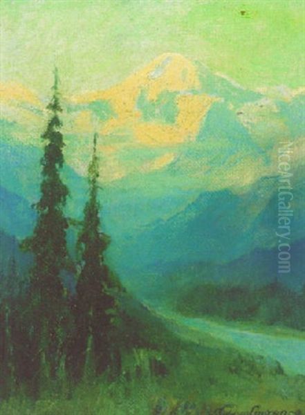 Mt. Mckinley Oil Painting by Sydney Mortimer Laurence