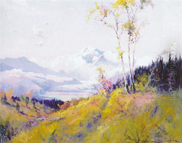 Autumn, Mt. Mckinley Oil Painting by Sydney Mortimer Laurence