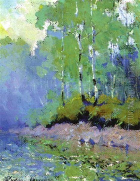 Summer Landscape Oil Painting by Sydney Mortimer Laurence