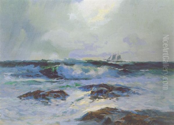 Sailing The Sea Oil Painting by Sydney Mortimer Laurence