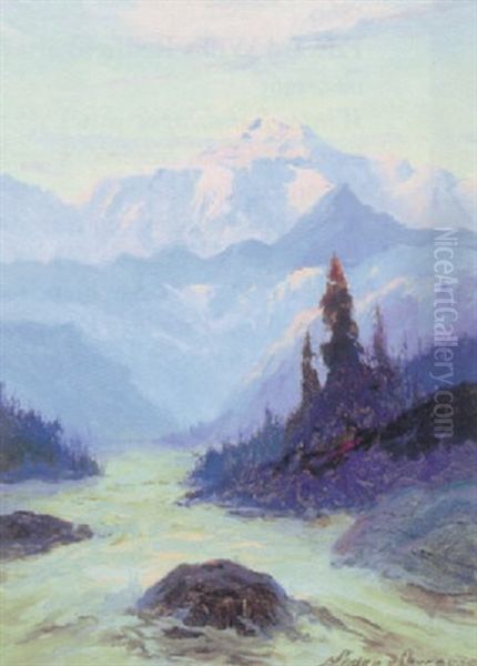 Mount Mckinley, Alaska Oil Painting by Sydney Mortimer Laurence