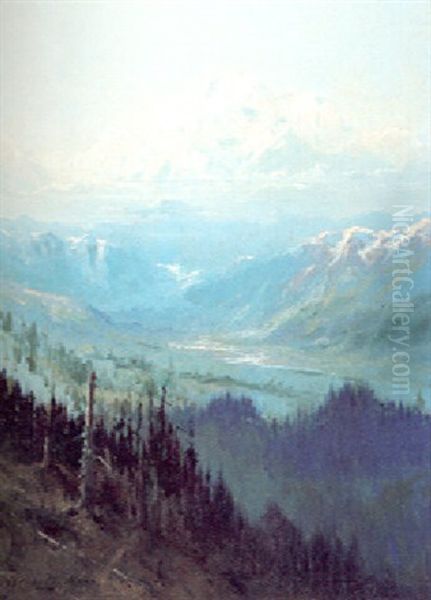 Mount Mckinley, Alaska Oil Painting by Sydney Mortimer Laurence