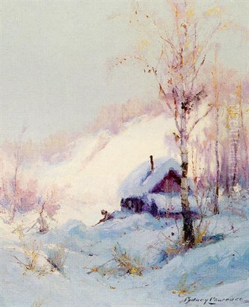 My Old Cabin - Tynook, Alaska Oil Painting by Sydney Mortimer Laurence