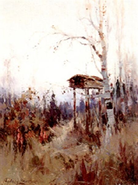 Cache Oil Painting by Sydney Mortimer Laurence