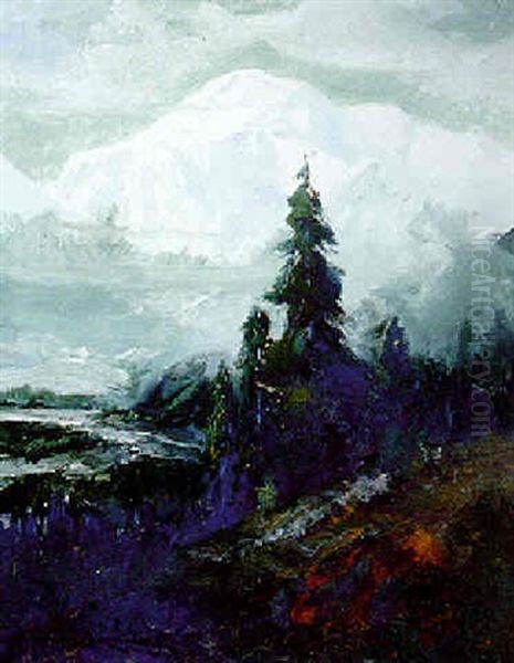 Mt. Mckinley Oil Painting by Sydney Mortimer Laurence