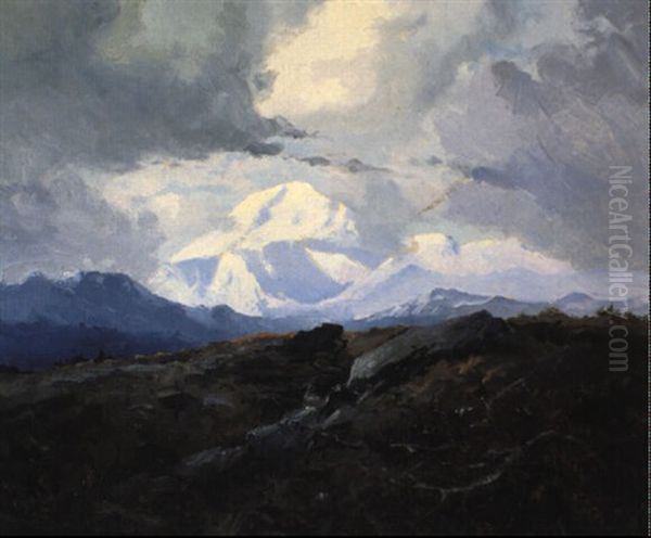 Mt. Mckinley Oil Painting by Sydney Mortimer Laurence