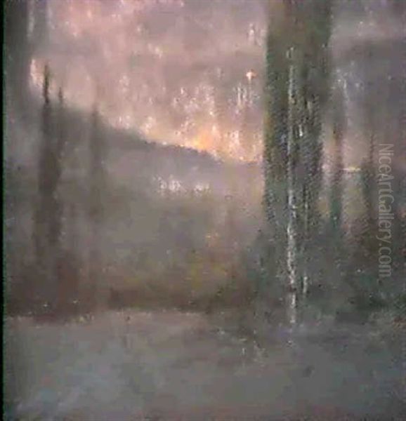 Alaska Light Oil Painting by Sydney Mortimer Laurence