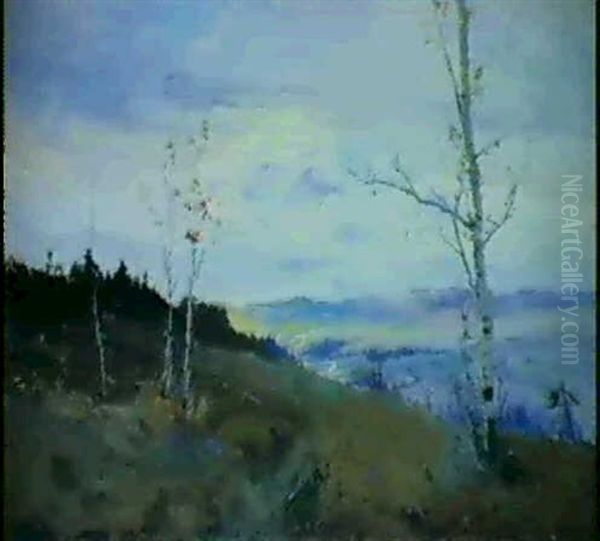 Mount Mckinley From The Susitna Valley Oil Painting by Sydney Mortimer Laurence