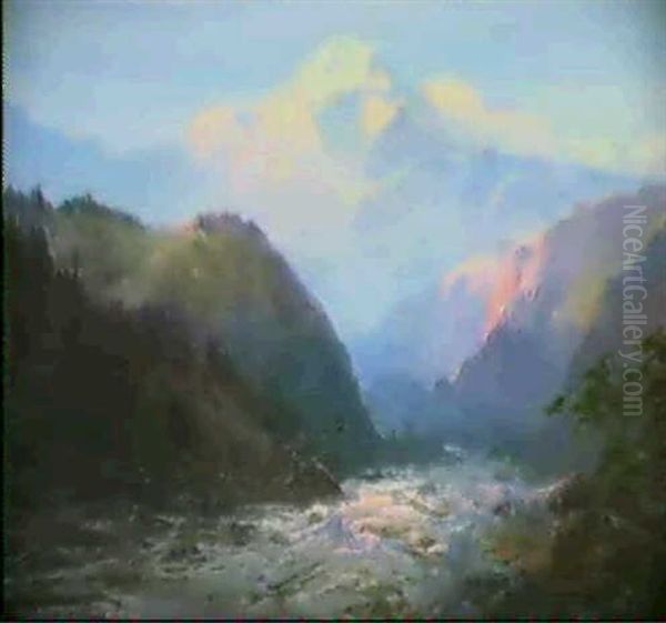 Mount Mckinley Oil Painting by Sydney Mortimer Laurence