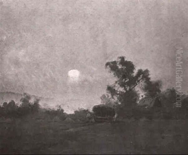 The Harvest Moon Oil Painting by Sydney Mortimer Laurence