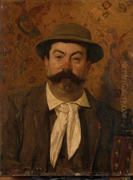 Portrait De Monsieur Louis Pretet Oil Painting by Jean Paul Laurens