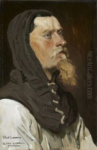 Un Chevalier (study) Oil Painting by Jean Paul Laurens