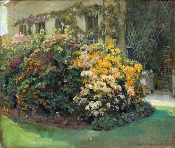 Le Jardin Fleuri Oil Painting by Paul Albert Laurens