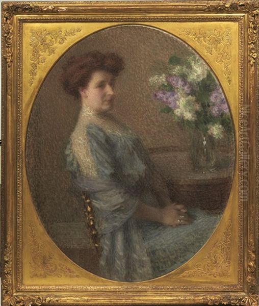 Portrait De Madame C Oil Painting by Ernest Joseph Laurent