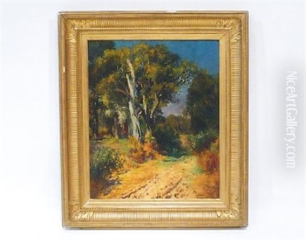 Paysage De Provence Oil Painting by Lucien Laurent-Gsell