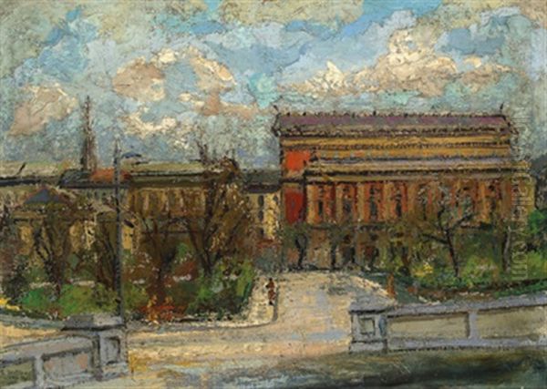 Musikverein, Wien Oil Painting by Johannes Laurer