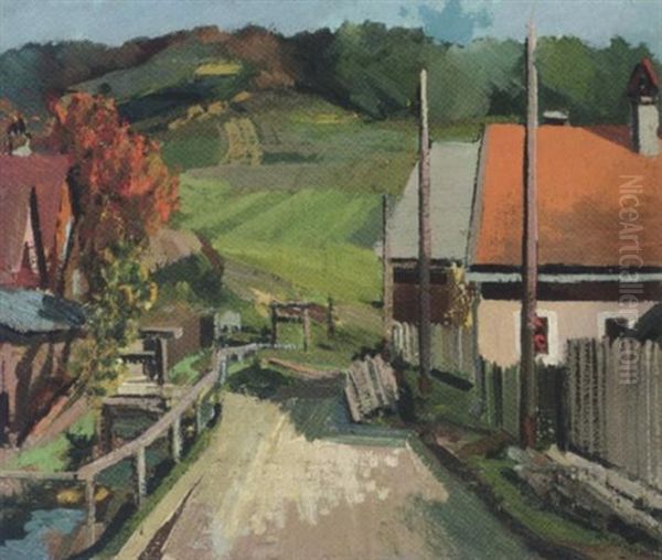 Wartberg I.d. Steiermark Oil Painting by Johannes Laurer