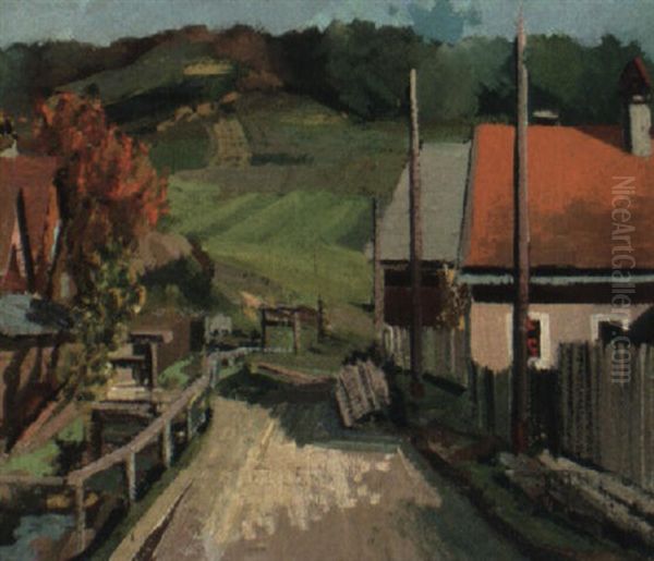 Wartberg I. D. Steiermark Oil Painting by Johannes Laurer