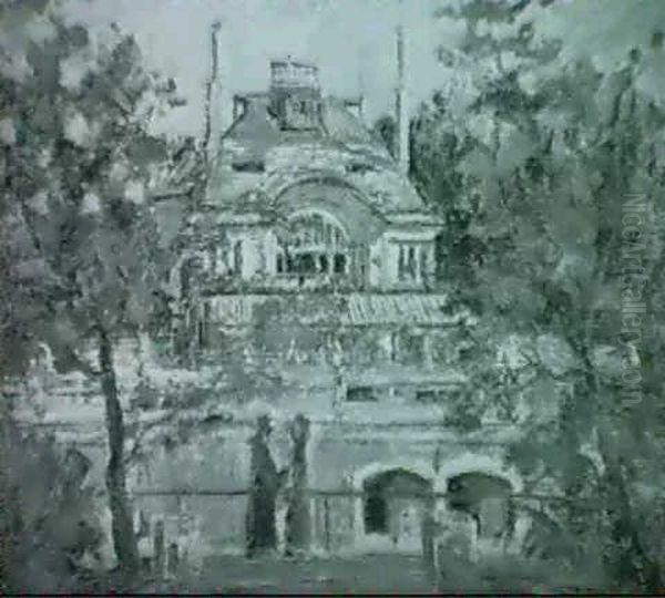 Meierei Im Stadtpark, Wien Oil Painting by Johannes Laurer