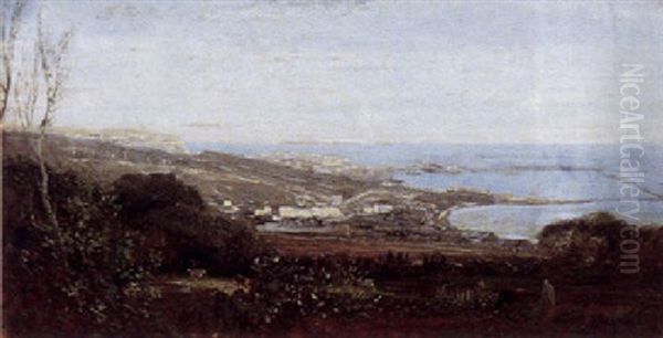 Vue D'alger Oil Painting by Francois Lauret