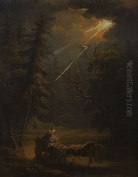 Lightning Oil Painting by Alexander Laureus