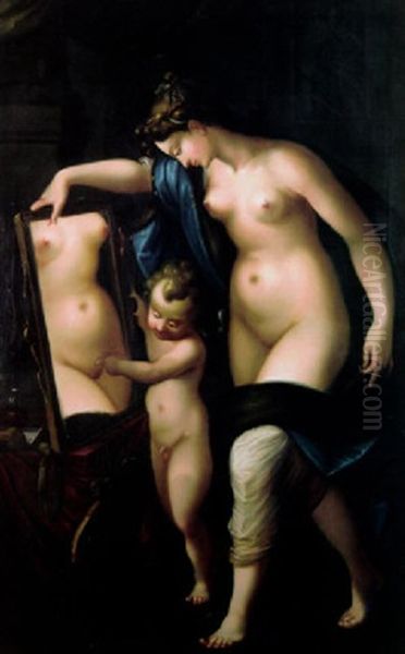 Venus Ja Amor Oil Painting by Alexander Laureus