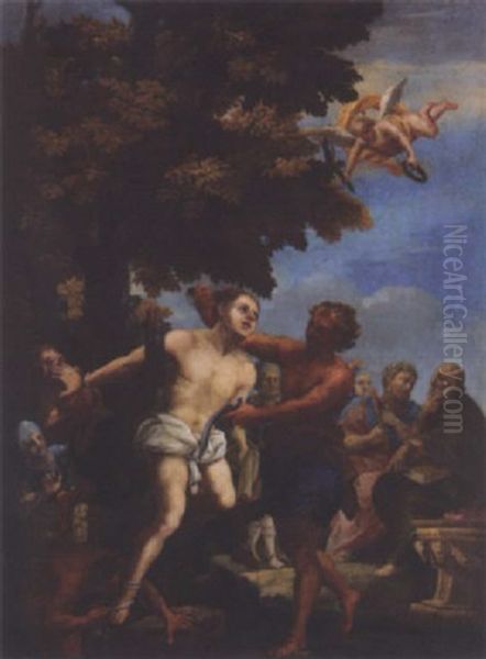 The Martyrdom Of Saint Bartholomew Oil Painting by Filippo Lauri