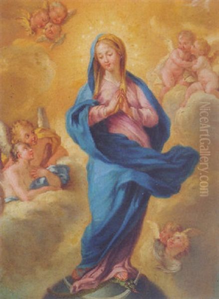 The Immaculate Conception Oil Painting by Filippo Lauri