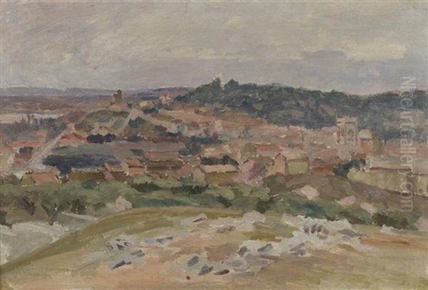 Villeneuve-les-avignon Oil Painting by Abel Louis Alphonse Lauvray