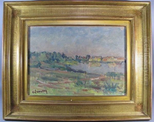 Paysage Oil Painting by Abel Louis Alphonse Lauvray