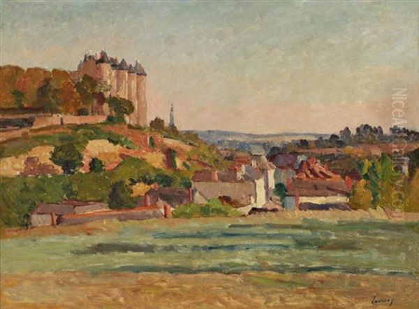 Le Chateau De Luynes Oil Painting by Abel Louis Alphonse Lauvray