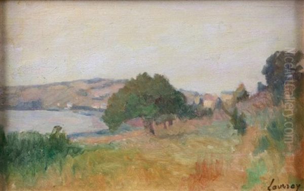 Vetheuil Oil Painting by Abel Louis Alphonse Lauvray