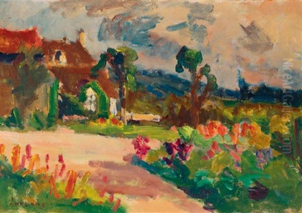 Le Jardin Oil Painting by Abel Louis Alphonse Lauvray