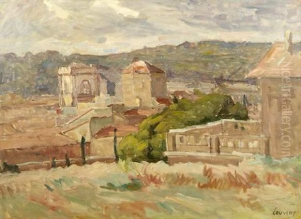 Vue Generale De Villeneuve-les-avignon Oil Painting by Abel Louis Alphonse Lauvray