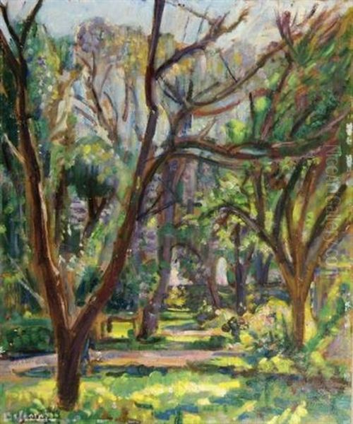 Le Parc Oil Painting by Abel Louis Alphonse Lauvray