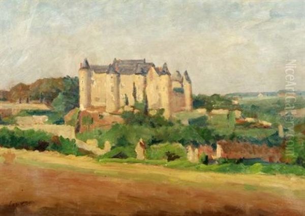 Le Chateau De Luynes Oil Painting by Abel Louis Alphonse Lauvray