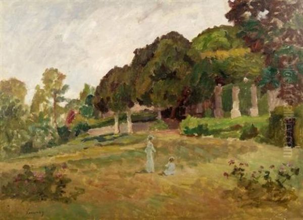 Le Jardin De La Godiniere Oil Painting by Abel Louis Alphonse Lauvray