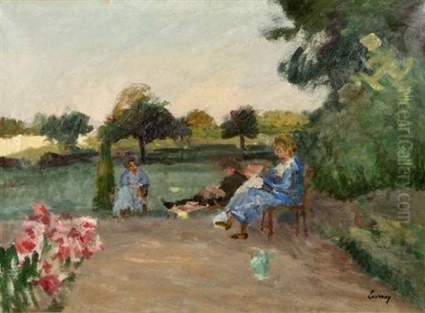 L'heure Du Repos Oil Painting by Abel Louis Alphonse Lauvray