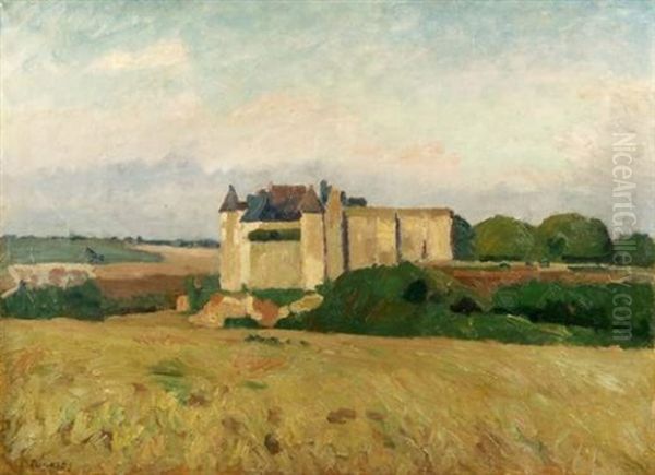 Le Chateau De Luynes Oil Painting by Abel Louis Alphonse Lauvray