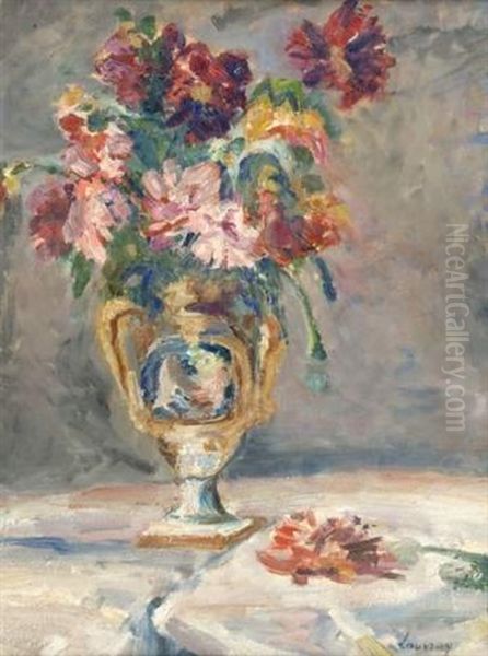 Bouquet De Fleurs Oil Painting by Abel Louis Alphonse Lauvray