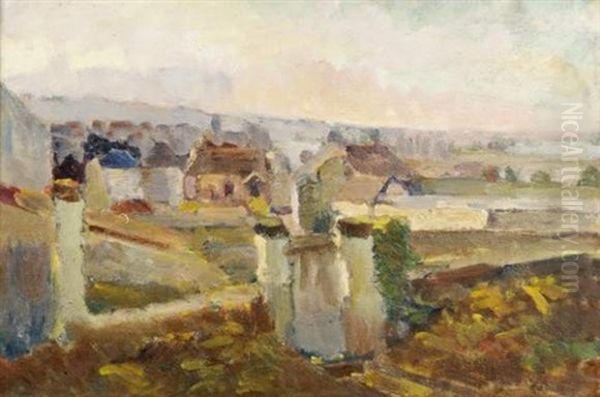 Villeneuve-les-avignon Oil Painting by Abel Louis Alphonse Lauvray