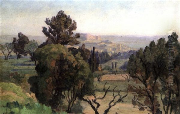 Villeneuve Les Avignon by Abel Louis Alphonse Lauvray